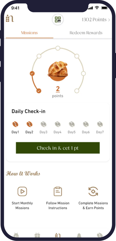 Nimmies Pastry Cafe App Screen 2